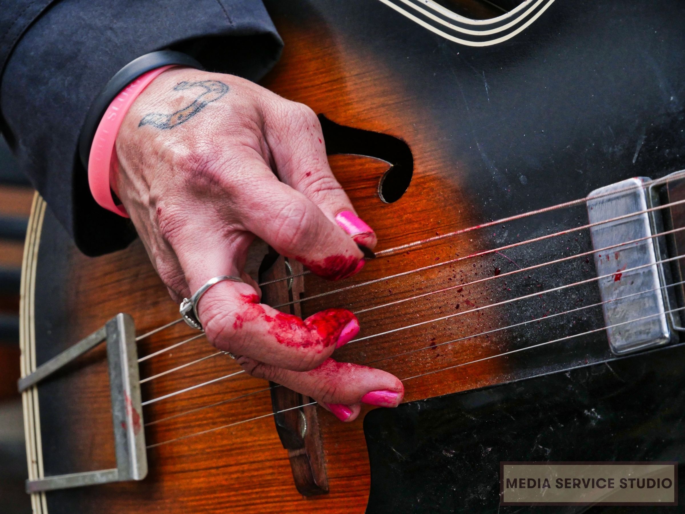 Sean K Prestons Bloody guitar